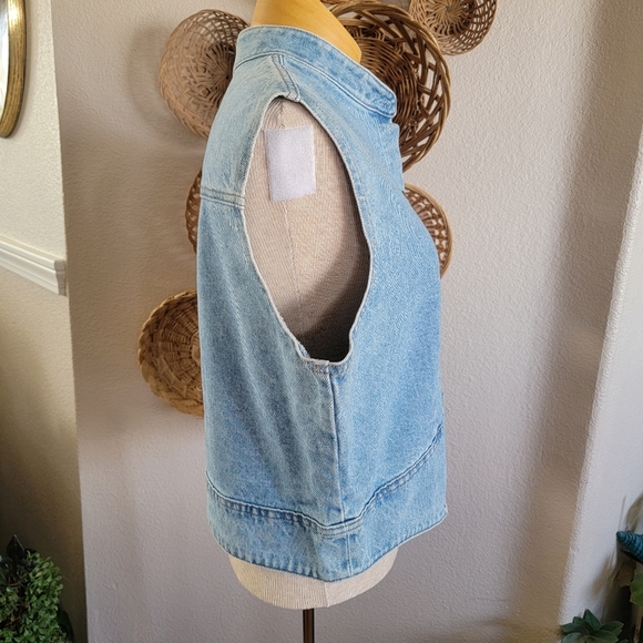 Vintage Rockies Western Denim Vest SZ L - Picture 3 of 7